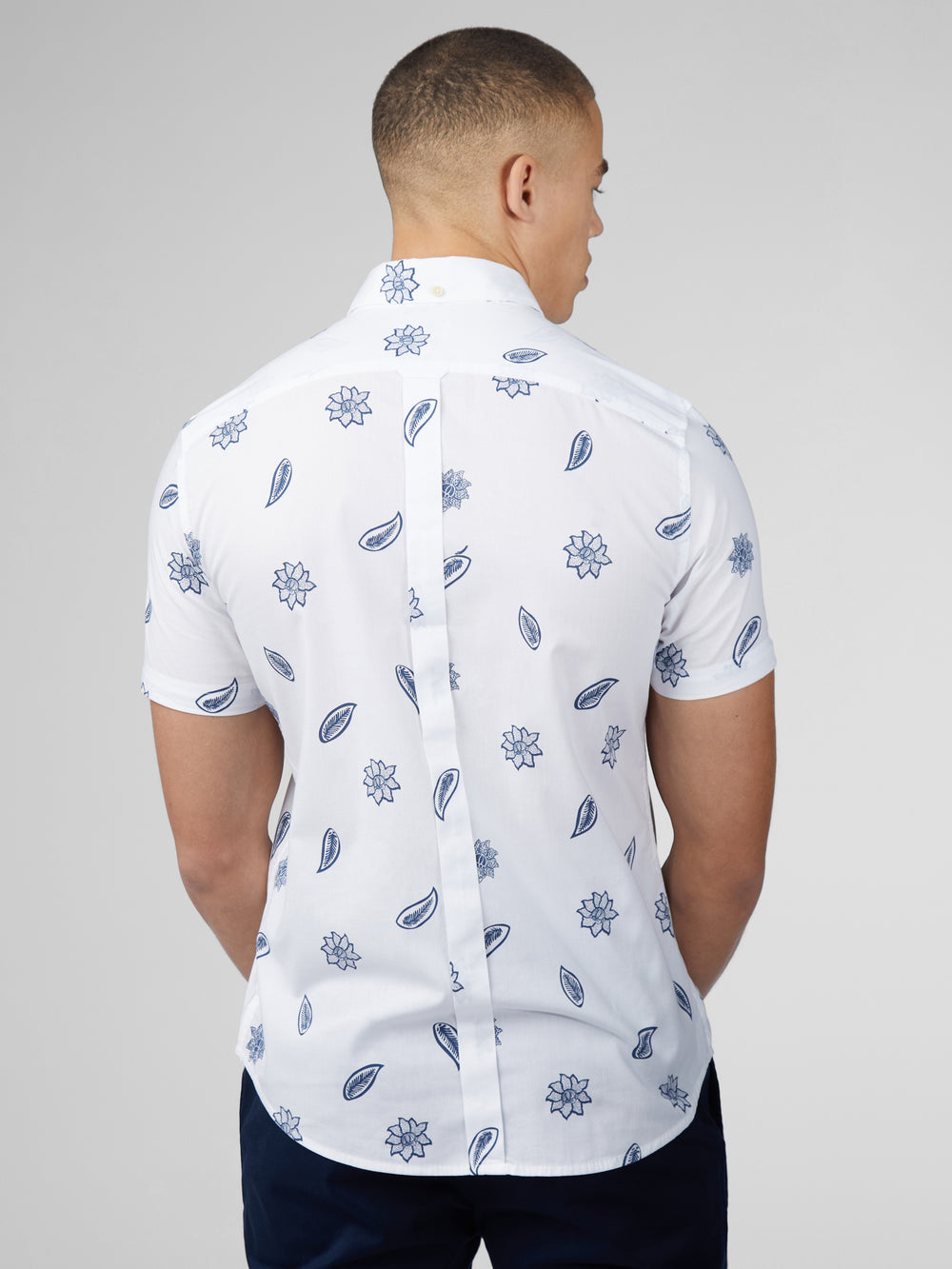 Chemises Ben Sherman Signature Floral Blanche | YLD-70772650